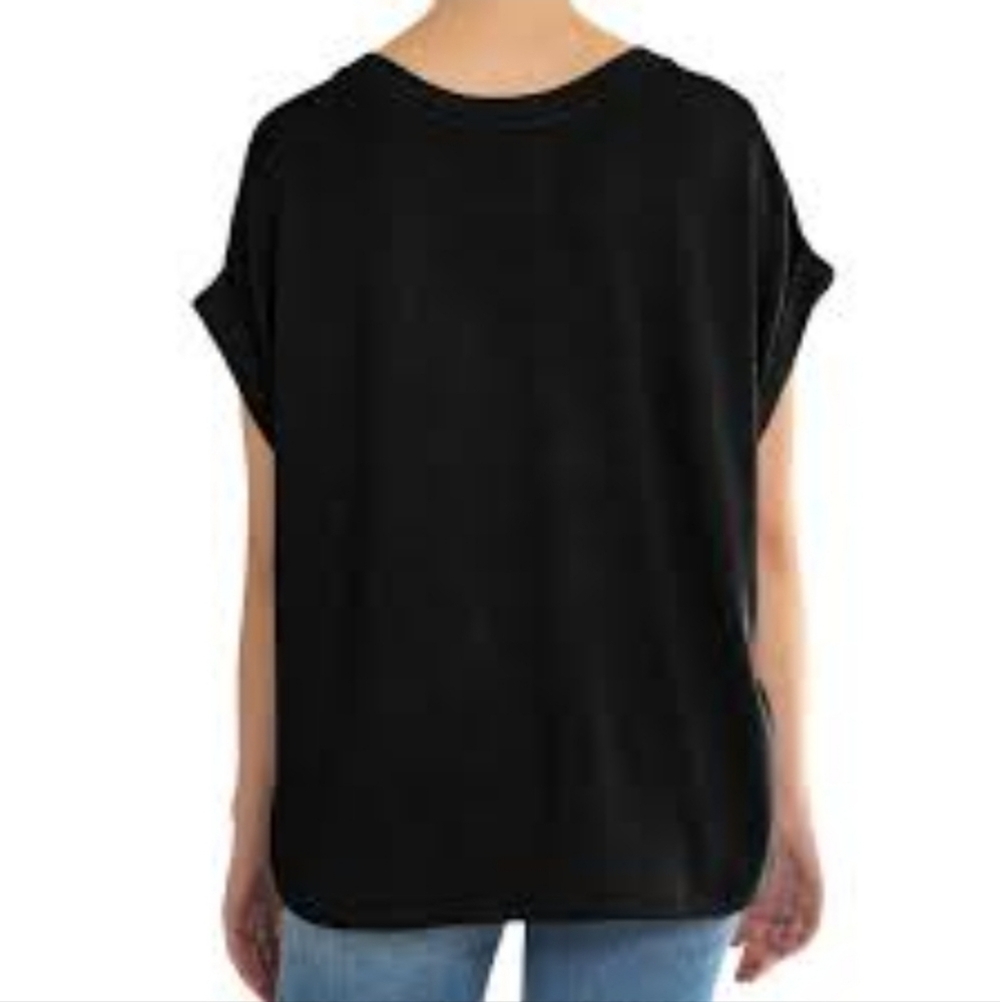 NWT Mod Ref Light Ribbed Rolled Sleeve Top - Picture 2 of 9